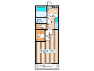 パックス雅【2階】の間取り