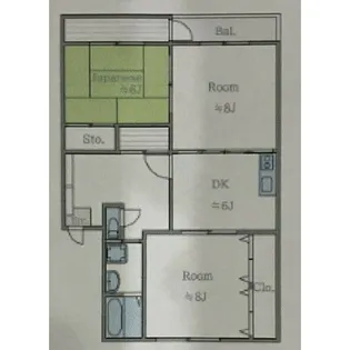 グリフィンパーク【2階】の間取り