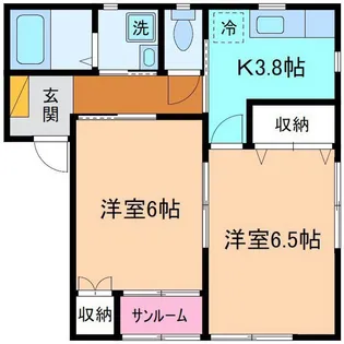 ムーンブリッジII【2階】の間取り