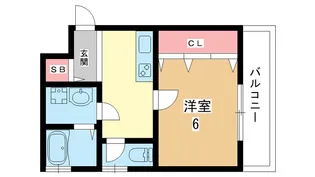 大阪府豊中市曽根東町5【アパート】の間取り