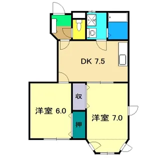 エンゼルハイツ高須【1階】の間取り