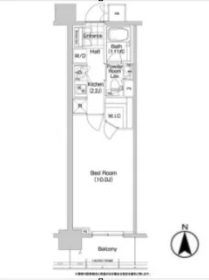 1Kの間取り画像