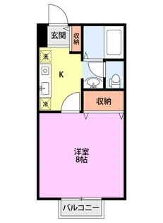 ホワイトセイル【2階】の間取り