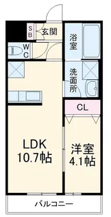 リコルテ橋本【2階】の間取り