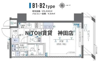 東京都千代田区神田佐久間町3【マンション】の間取り