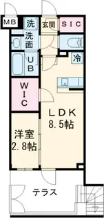 アジールコート都立大学の間取り