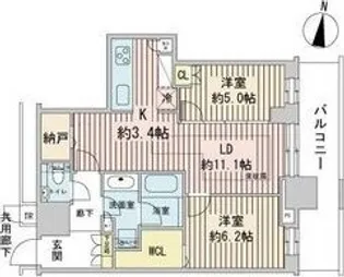 ONE札幌ステーションタワー【7階】の間取り