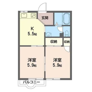 ベクエム湘南【1階】の間取り