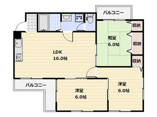 コーポ翠【3階】の間取り