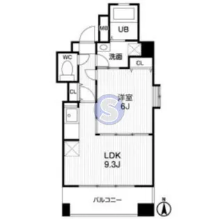 アーデンタワー立売堀【3階】の間取り