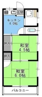 牛込荘【2階】の間取り