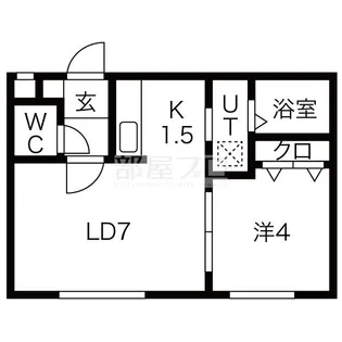 北海道札幌市西区山の手二条1【マンション】の間取り