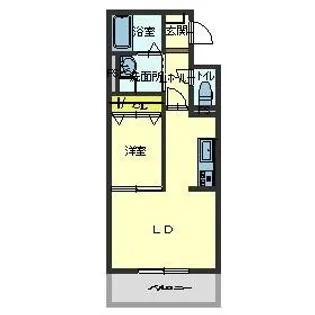 シャーメゾンミーシャ【3階】の間取り