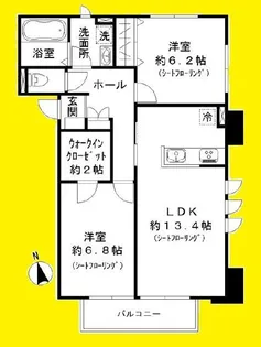 グリーンオーラガーデン【1階】の間取り