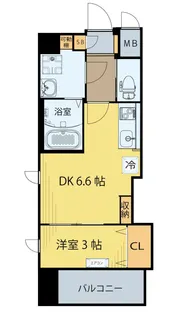 仮)クラウド泉中央B棟【2階】の間取り