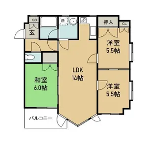 TKH-II【3階】の間取り