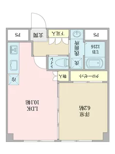 六軒町壱番館【2階】の間取り