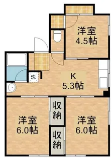 シティハイム初馬【2階】の間取り