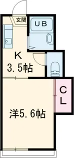 サニーハイツ【2階】の間取り