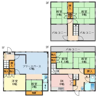 東京都江戸川区東小松川3【一戸建】の間取り