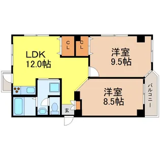 愛知県名古屋市千種区春岡1【マンション】の間取り