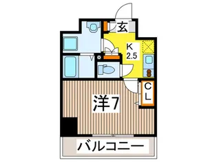 バ-ジュアル浦和ウエスト【7階】の間取り