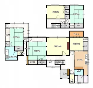 広島県広島市安佐南区毘沙門台2【一戸建】の間取り