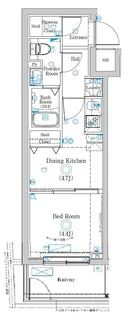 ラフィスタ品川戸越【1階】の間取り