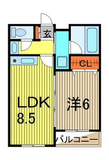 ロイヤルハウス【2階】の間取り