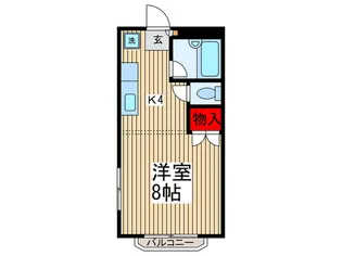 ハイム大戸【1階】の間取り