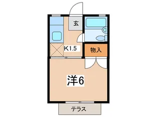 ハイツコラ-ド【1階】の間取り