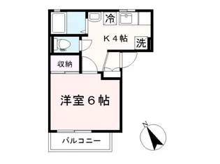 ペアトゥリーBII【2階】の間取り
