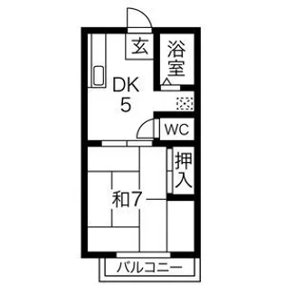 ルセーヌ用賀【2階】の間取り