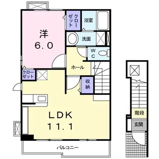 シャレーヤマタキ・II【2階】の間取り