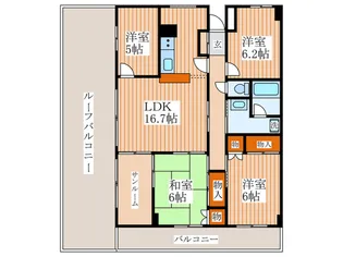 ラフォ-レ田無【6階】の間取り