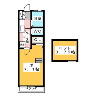 ヒカリハイツ【2階】の間取り