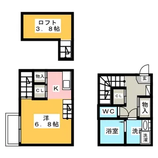 ハーモニーテラス野並III【1階】の間取り