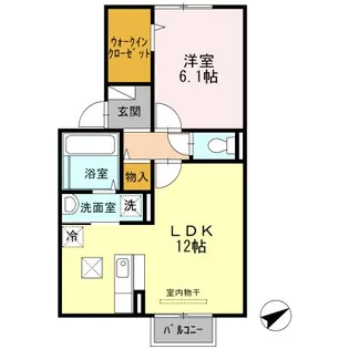 サニークレスト三和【1階】の間取り