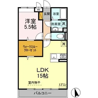 メゾンシャルマン【2階】の間取り
