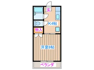 コーポ萩【2階】の間取り