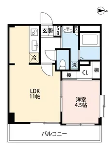 熊本駅南マンション【3階】の間取り