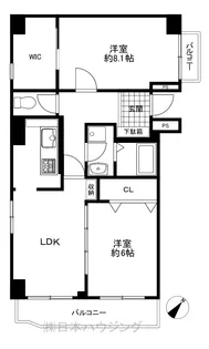 ヒルズ大倉山【2階】の間取り