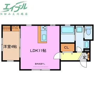 lebois桑名【1階】の間取り