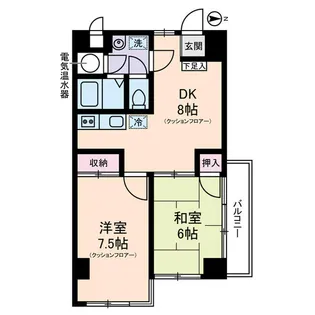 滝野川フラワーハイツ【4階】の間取り