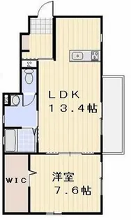 ハイツshelf【1階】の間取り