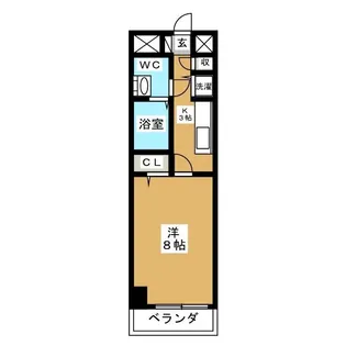 シャンベルタン【1階】の間取り