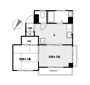 ライジングビルヨシザキ【5階】の間取り