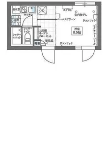 COCOCUBE門前仲町【3階】の間取り