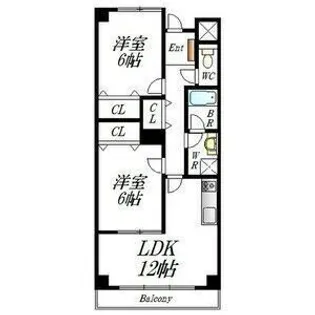 ジェンティール オーラ【1階】の間取り