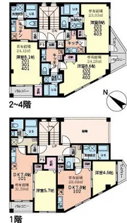EPガーデン新小岩【2階】の間取り